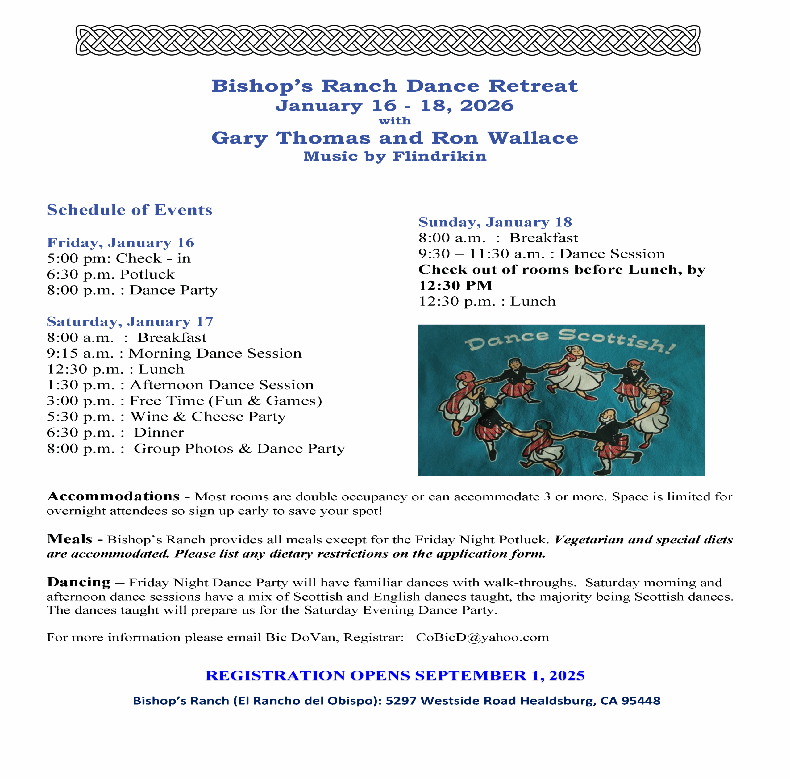 Bishop’s Ranch Dance Retreat