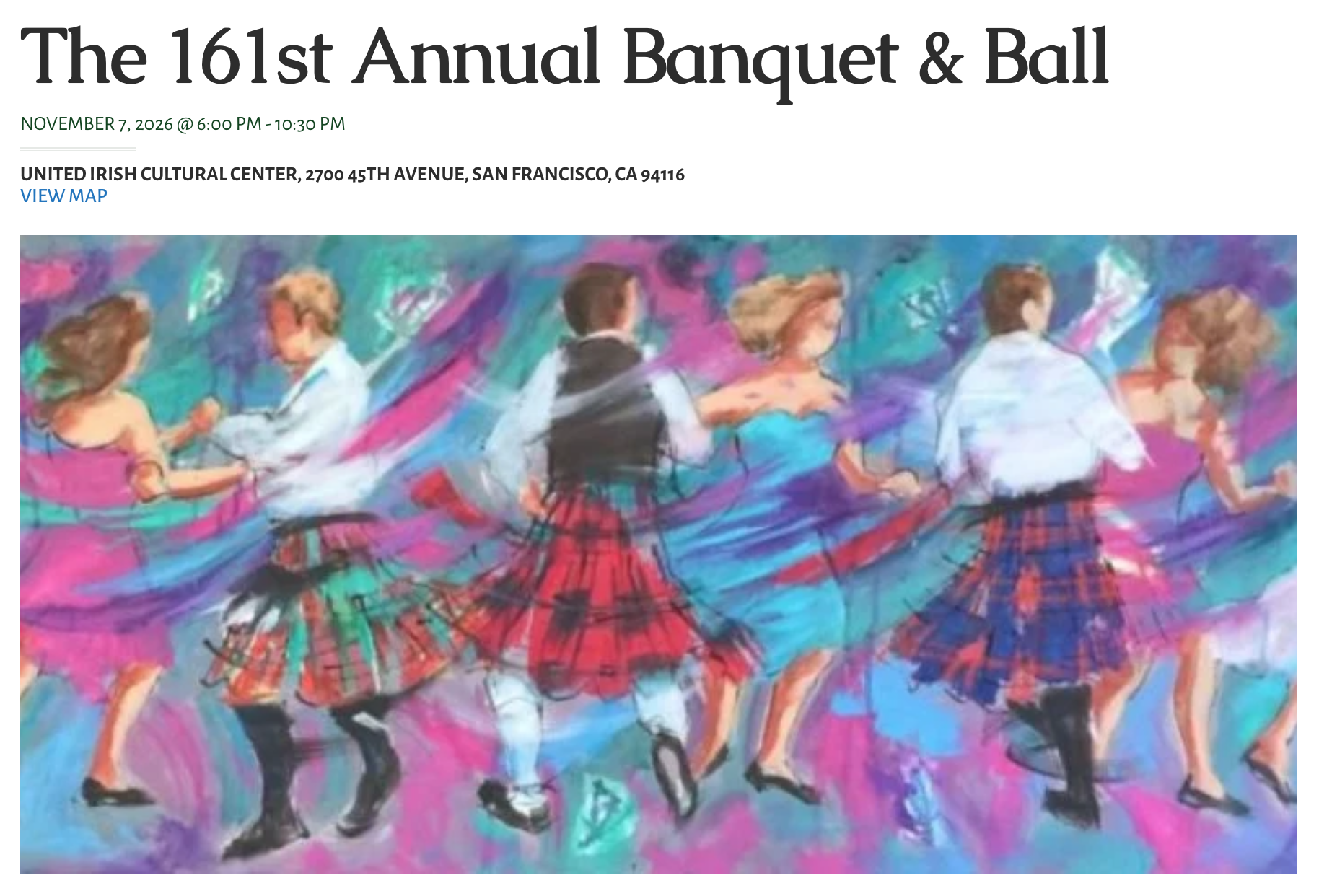 Saint Andrews Society of San Francisco Annual Banquet and Ball